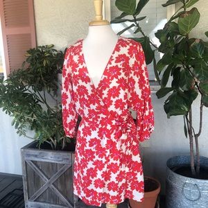 ZARA Wrap Dress | floral, mini